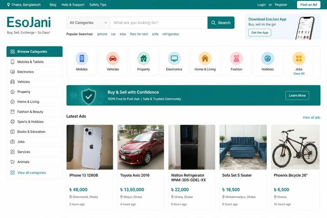 EsoJani.com website preview