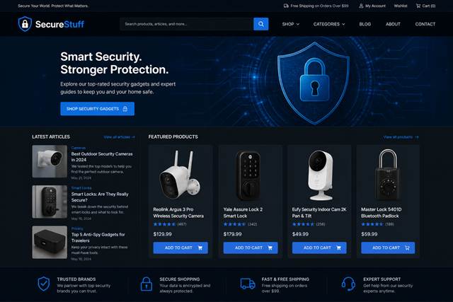 SecureStuff.net website preview